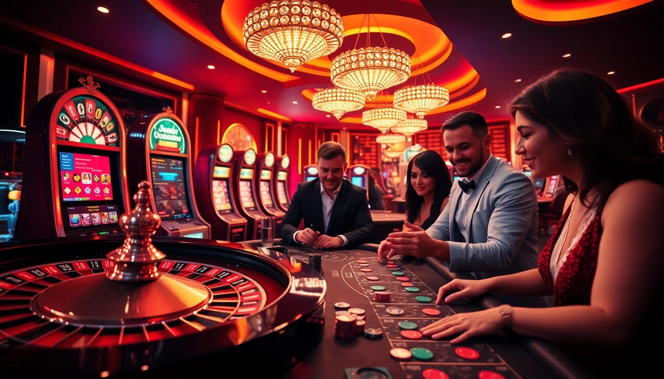 Experience the excitement of gambling with TG88's vibrant online casino interface, featuring roulette and poker tables.