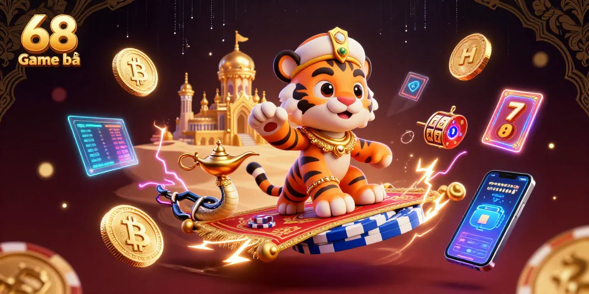 Experience thrilling gameplay with 68 Game bài, showcasing a vibrant casino scene filled with dynamic gaming elements.