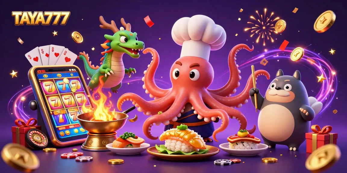 Experience thrilling wins at TAYA777 with vibrant casino elements and dynamic gaming action.
