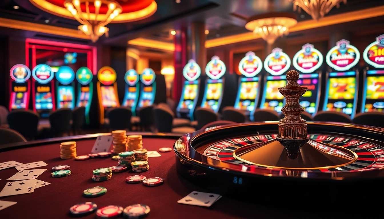 Experience the thrill of W88's casino environment with vibrant poker chips and a luxurious roulette wheel.