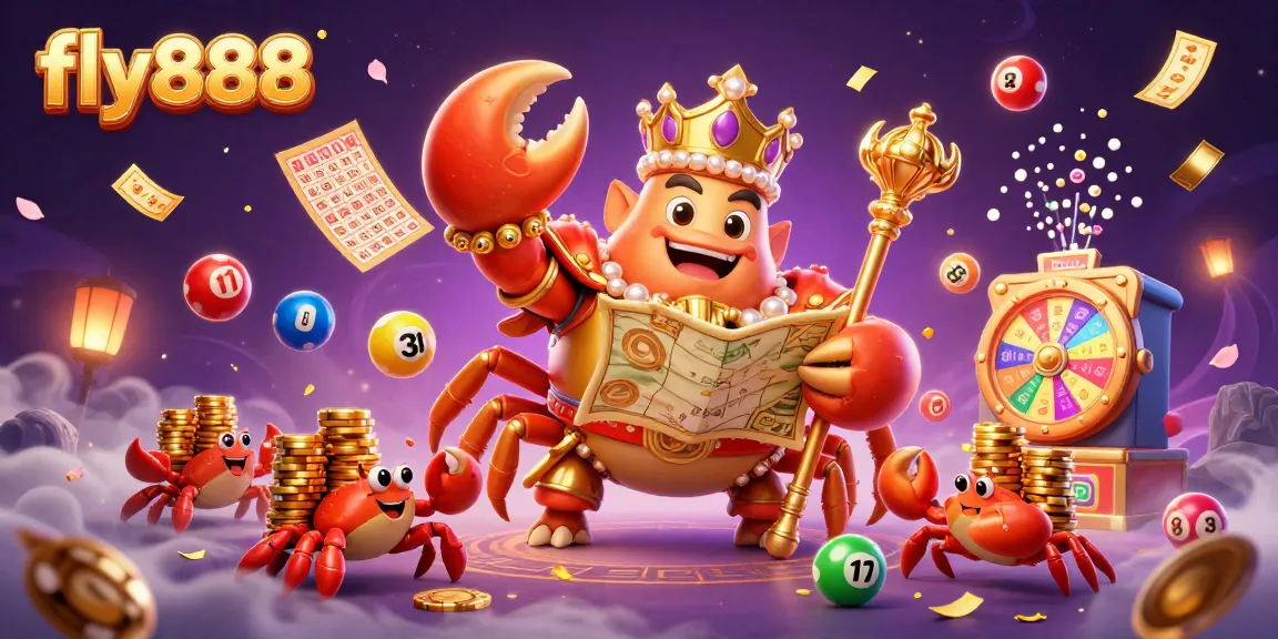 Experience the excitement of fly888 with vibrant characters and dynamic gaming elements illuminating the casino atmosphere.