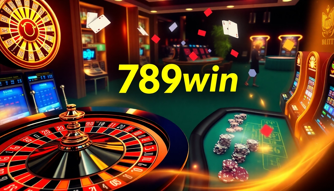 Experience the excitement of the 789win club with luxurious casino visuals.