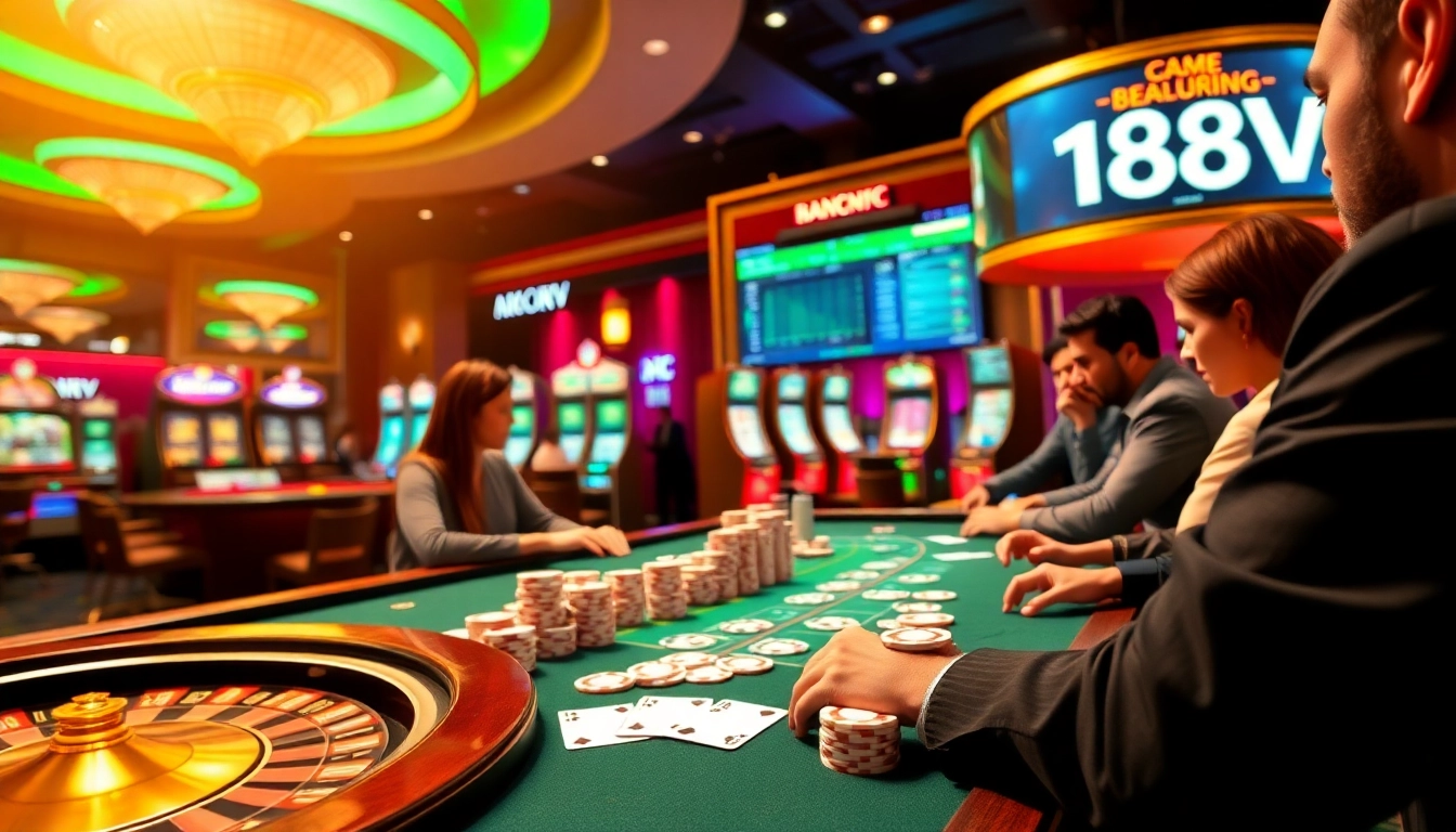 Experience the excitement at https://188v.bz/ with engaged players at a luxurious casino.