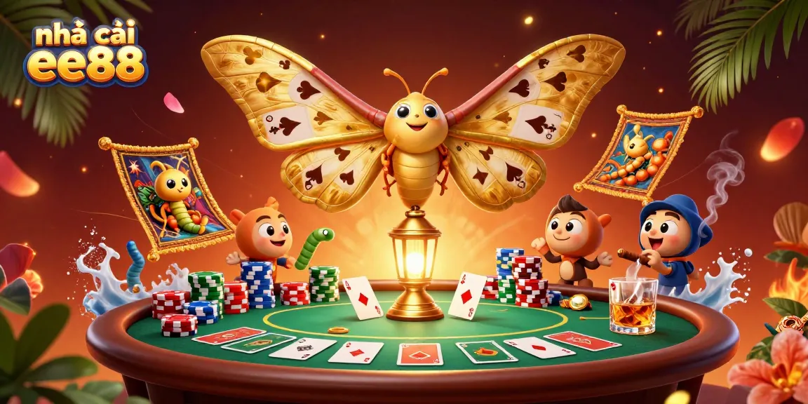 Engage with the vibrant world of nhà cái ee88 as you explore captivating casino elements in a rich 3D illustration.