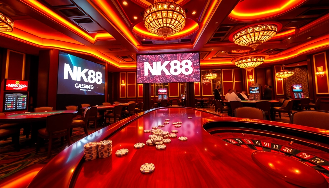 Immerse in the thrilling world of NK88 with vibrant casino gaming action.