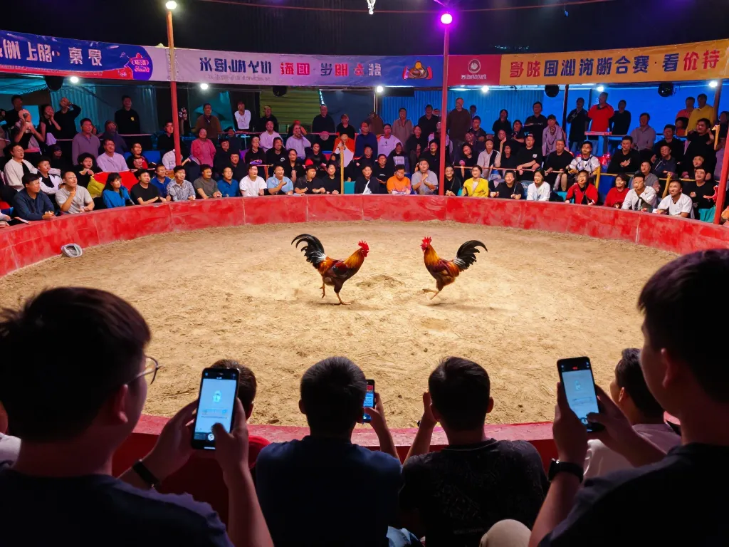 Live action video đá gà cpc3 showcasing thrilling chicken fights with enthusiastic crowd engagement and dynamic arena atmosphere