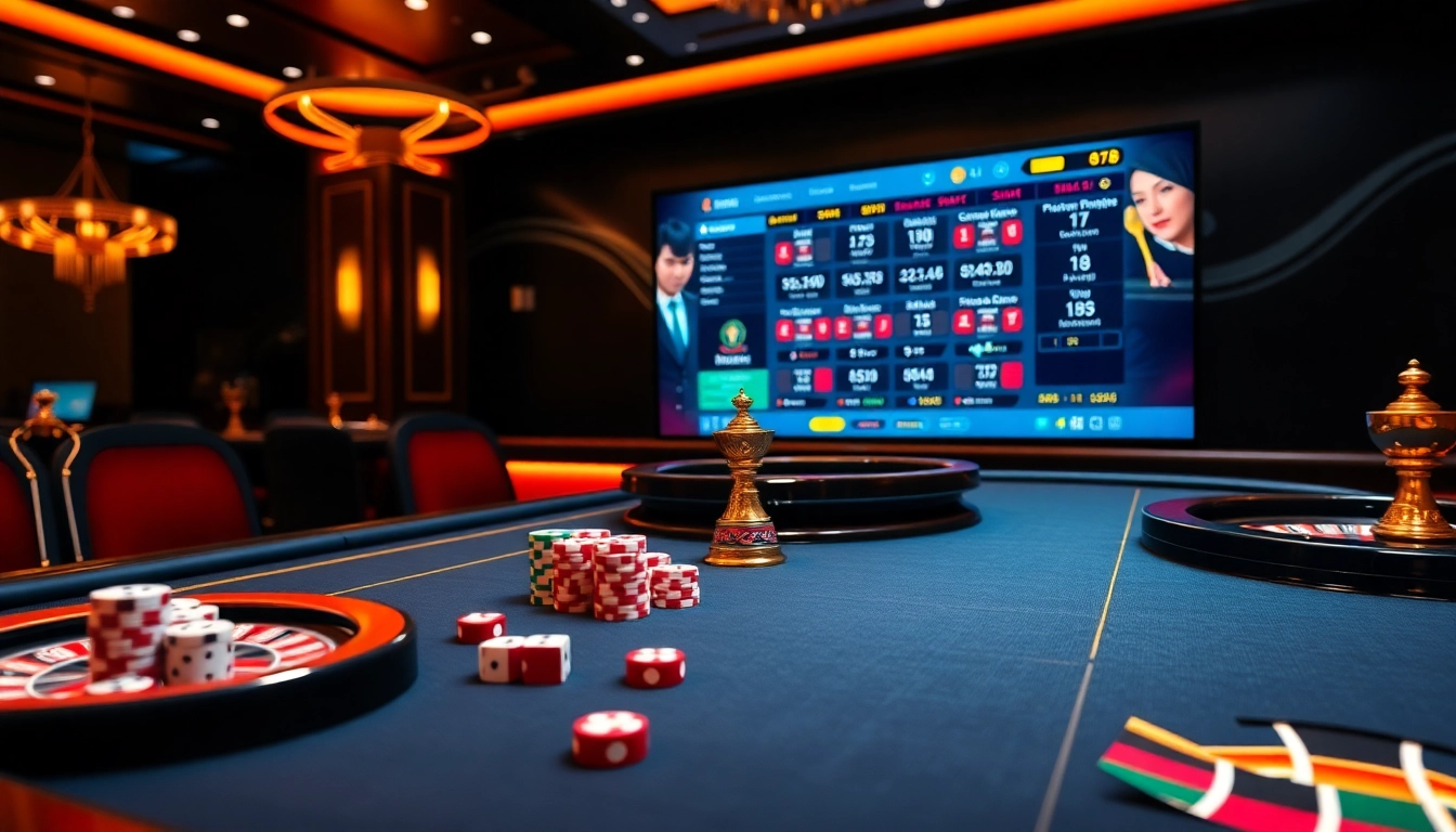 Experience thrilling betting at Xin88 with vibrant poker chips and an elegant casino interface.