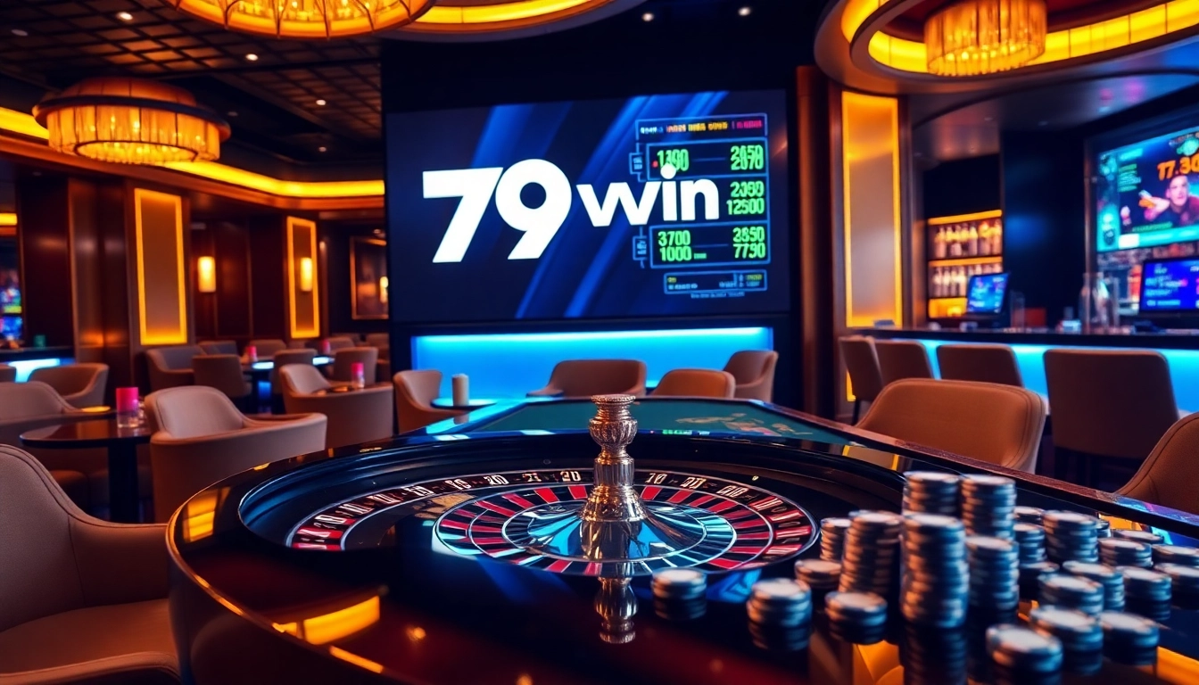 Experience excitement at the 79win casino with vibrant roulette and poker games.
