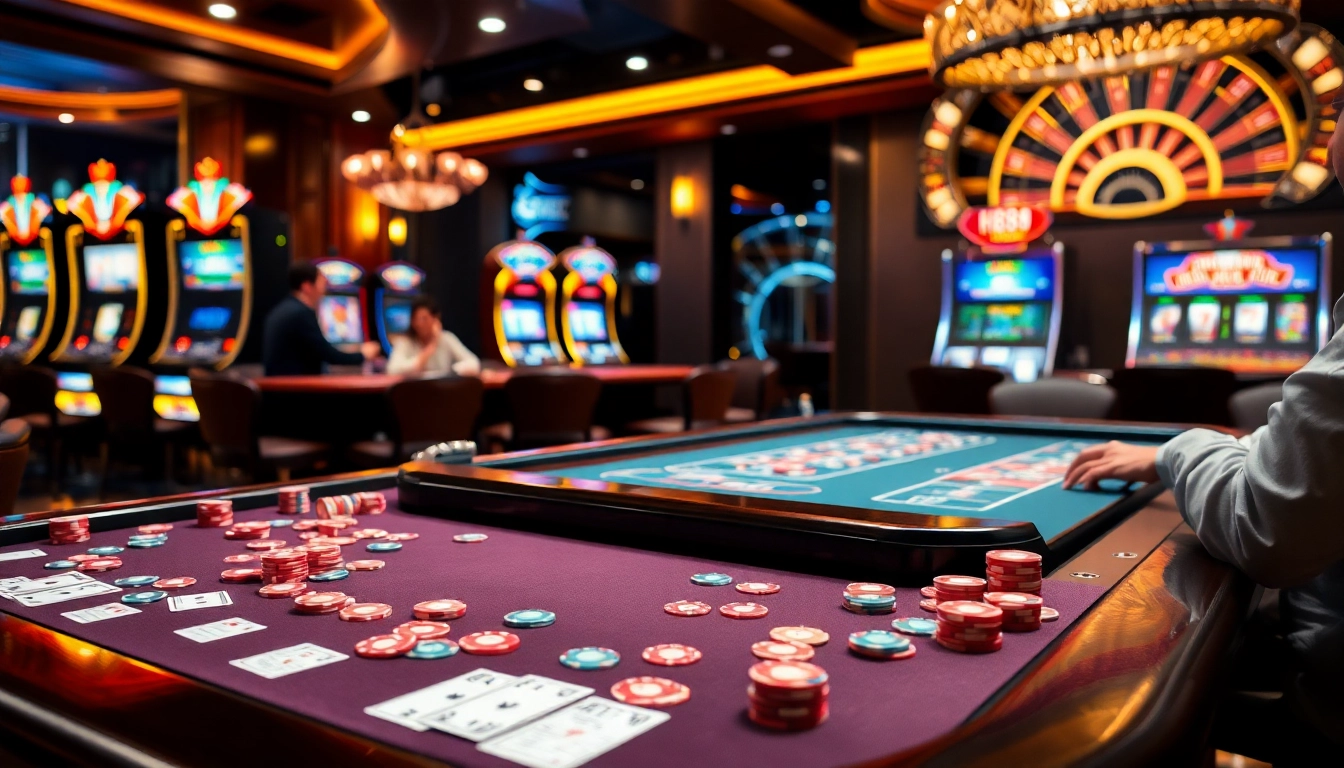 Experience thrilling moments at the HB88 casino table with vibrant games and excitement.