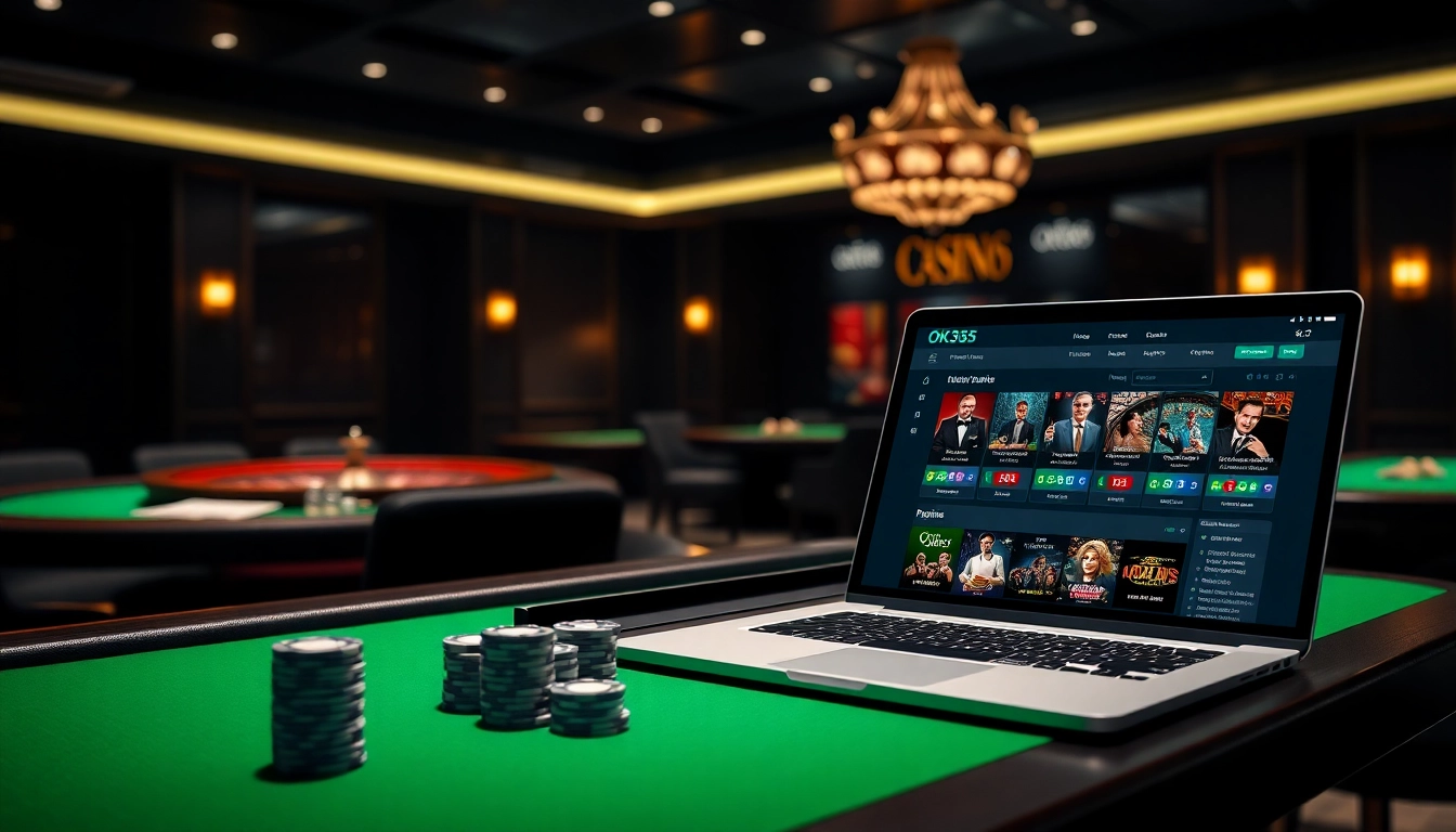 Experience top-tier gambling with OK365's vibrant casino atmosphere and engaging online interface.