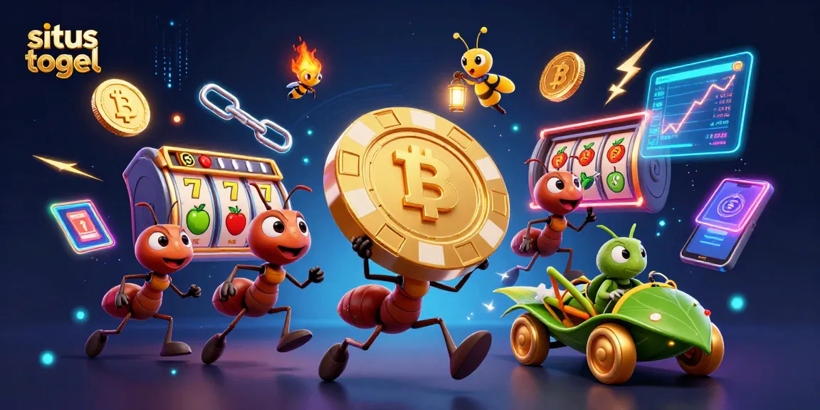 Clever ants escape with a giant golden poker chip; situs togel adventure in a thrilling heist