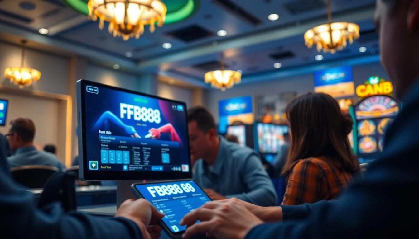 Engaging players using the FB88 online betting platform for sports and casino games.