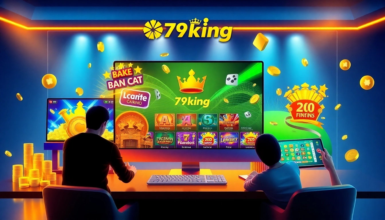 Engaging 79king online gaming platform interface with vibrant graphics.