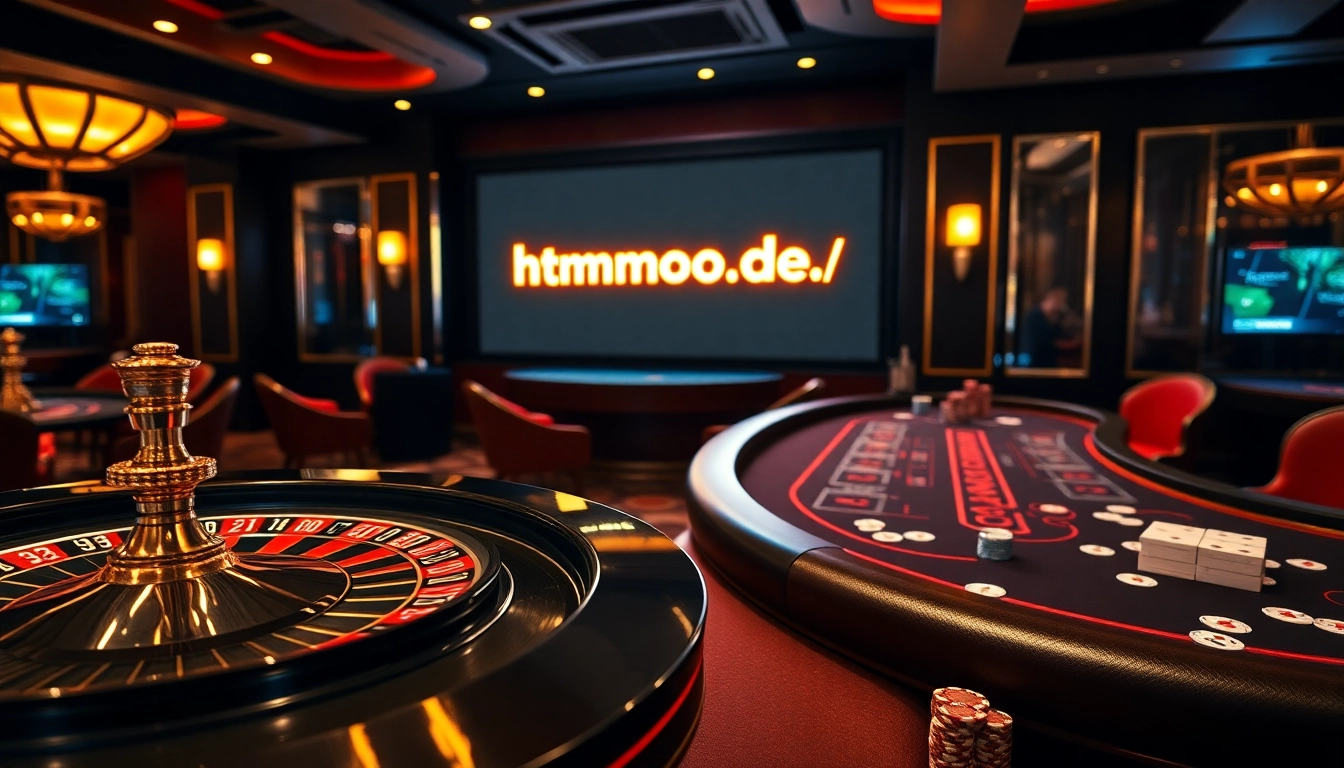 Experience luxury gaming at https://mmoo.de.com/ with vibrant poker chips and roulette.