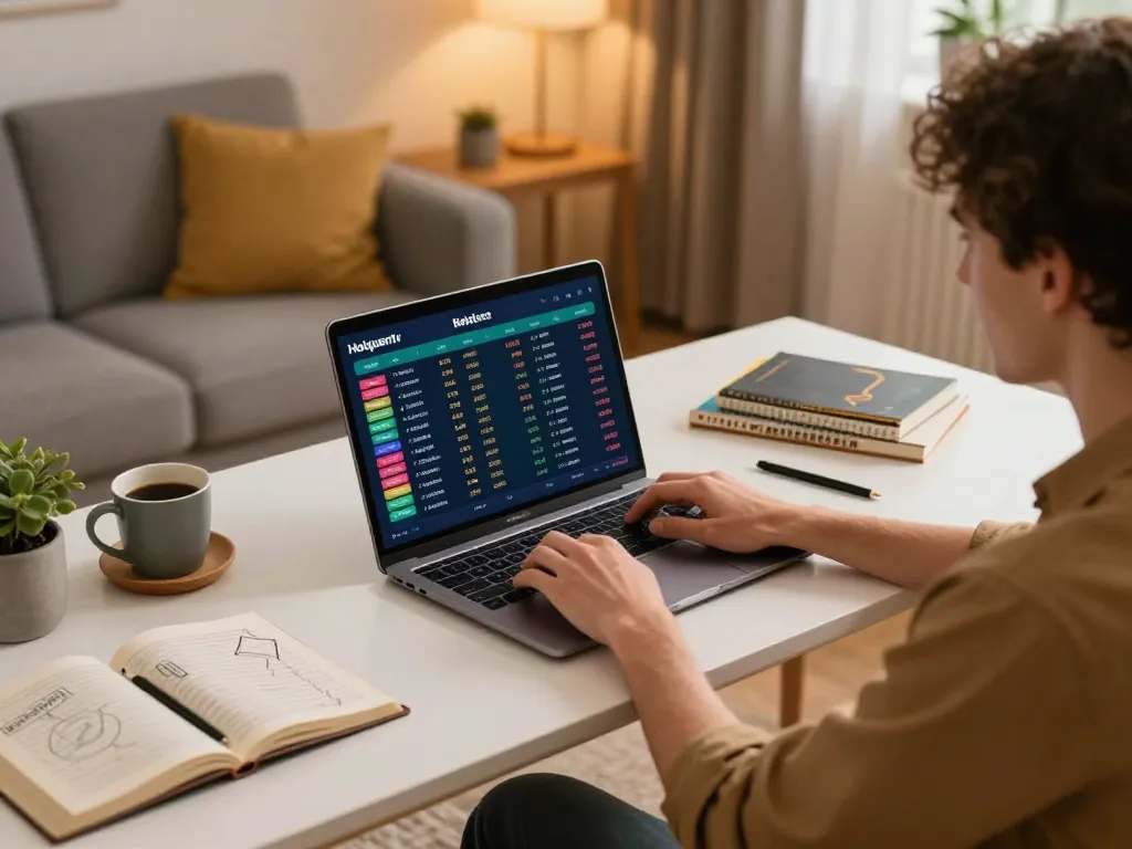 Engaging with Hoiquantv's sports betting features in a cozy home office setting
