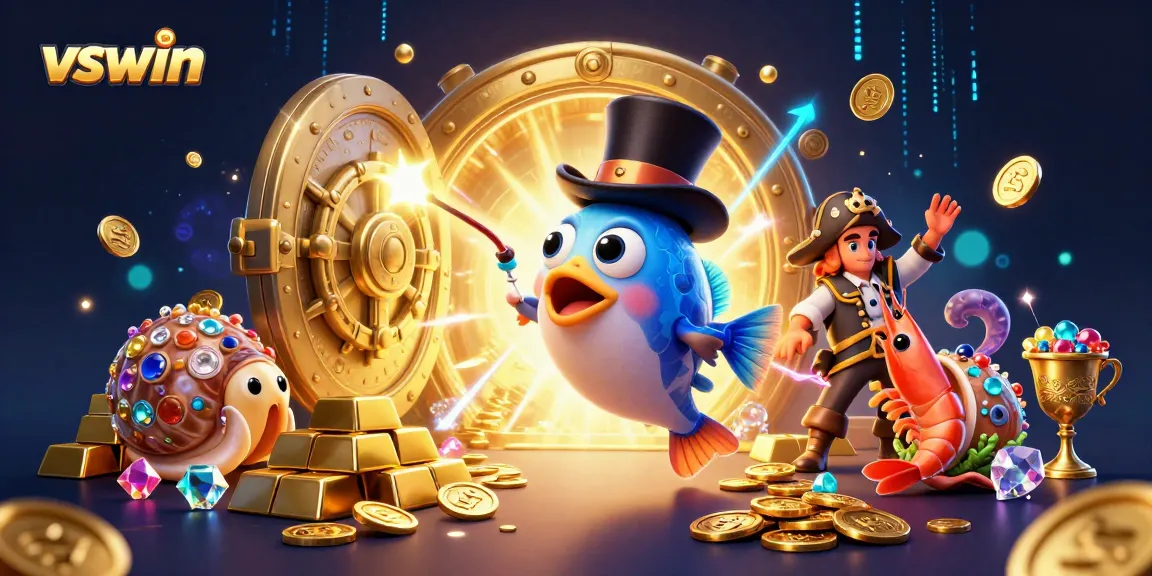 Engage in thrilling VSWin gameplay with treasures of gold and gems featuring lively undersea characters.