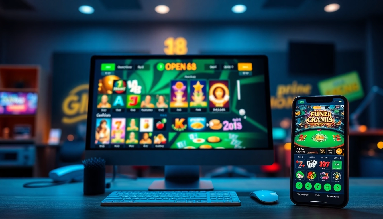 Open88 online casino gaming scene with engaging visuals for users seeking a trustworthy experience.