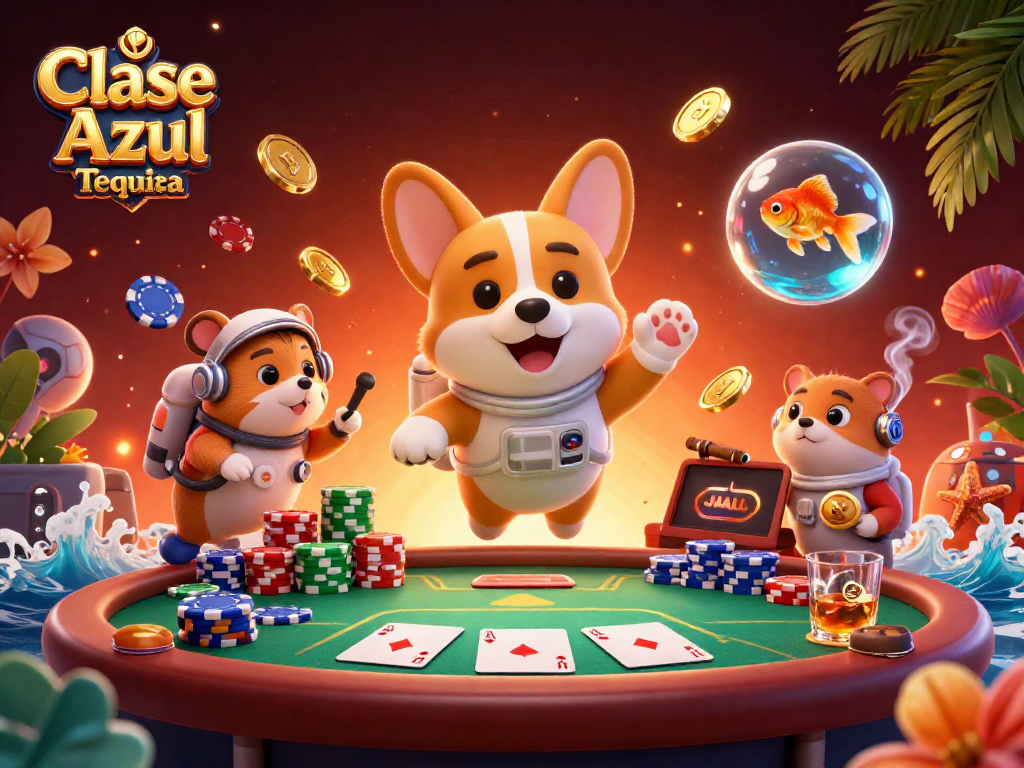 Experience the thrill of gambling with Clase Azul Tequila at this vibrant space casino scene.