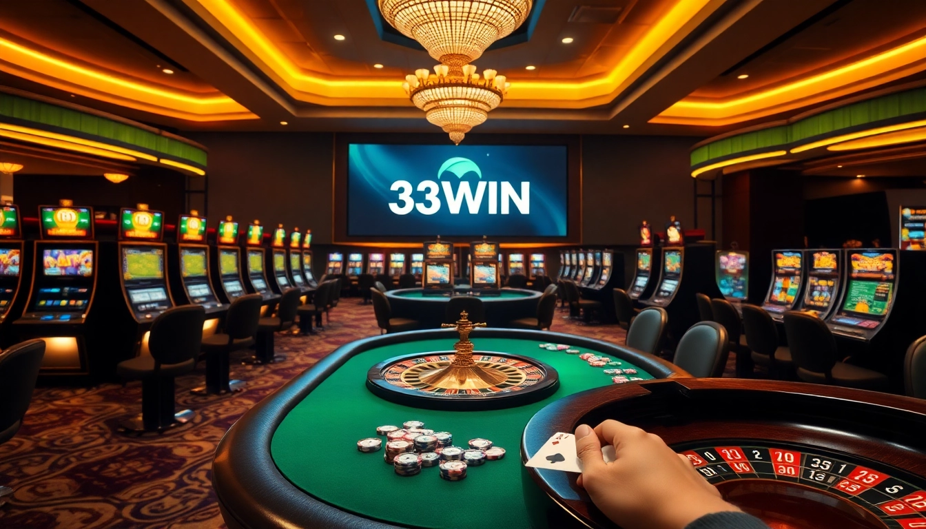 Experience the thrill of winning at 33WIN with exciting casino games and vibrant atmosphere.