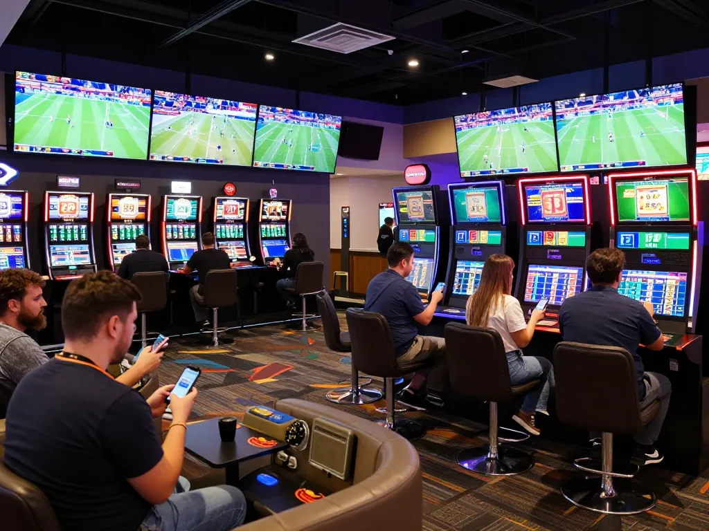 VN88 sports bettors engaging in live betting with excitement during major events