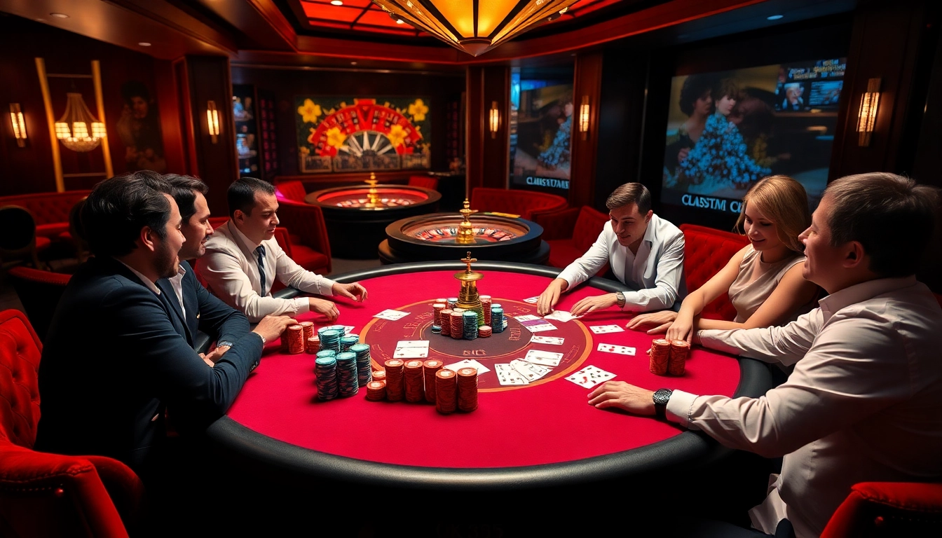Experience thrilling poker action at OK365, featuring colorful chips and intense gameplay.