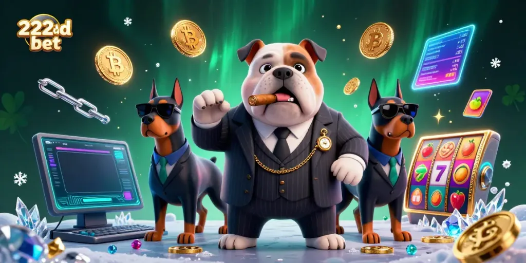 Play exciting games at 222bd bet with vibrant illustrations of mafia-inspired characters.