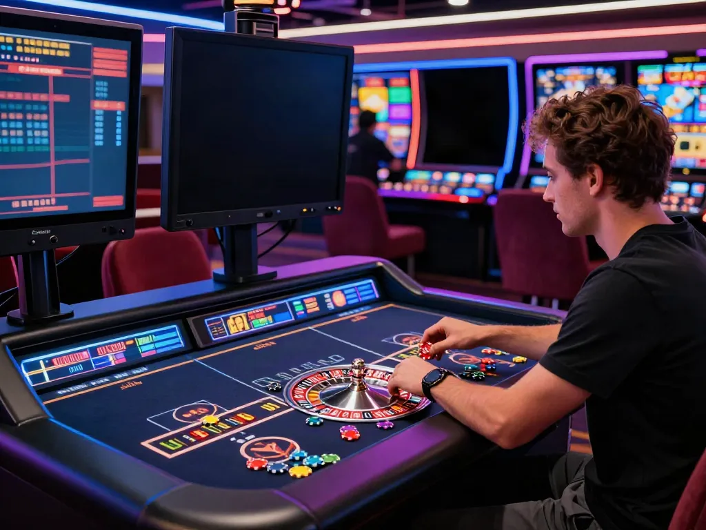 Casino not on Gamstop scene with vibrant gaming and engaging player experience.