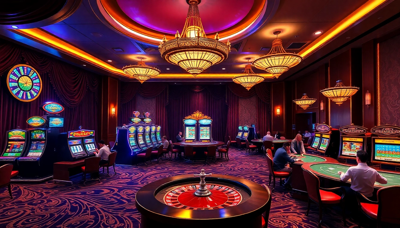 Gamblers enjoying a thrilling experience at G28e with exciting games and vibrant casino ambiance.