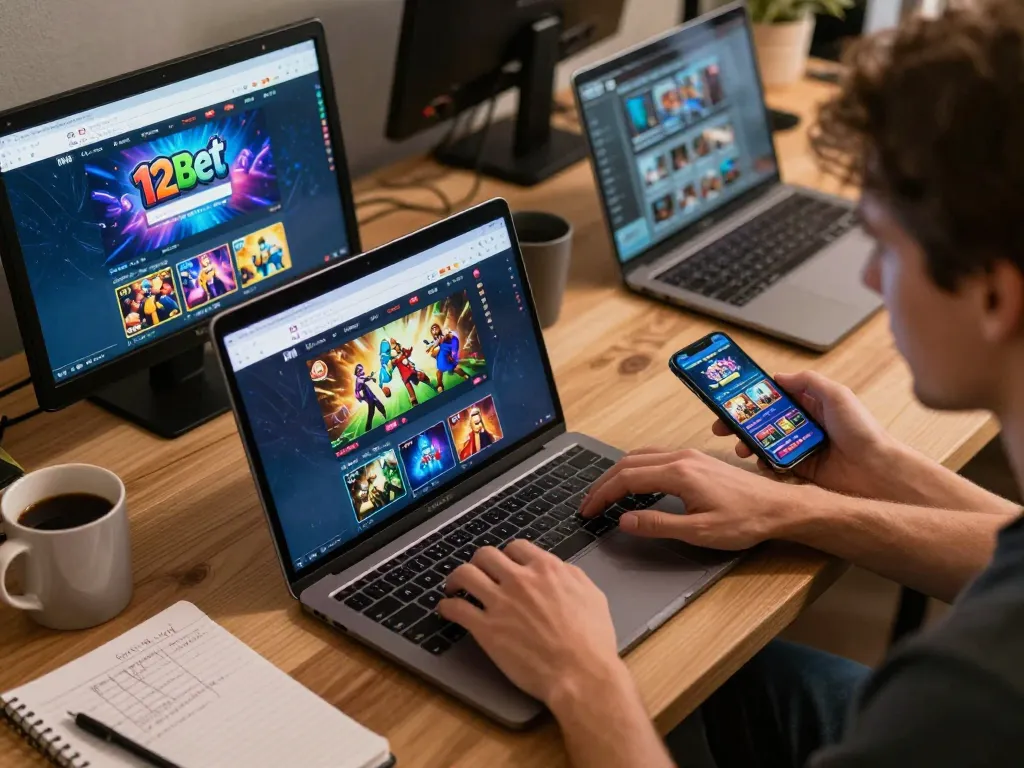 Cảnh tượng hấp dẫn khi sử dụng Link 12bet cho trò chơi casino trực tuyến từ một không gian làm việc thoải mái.