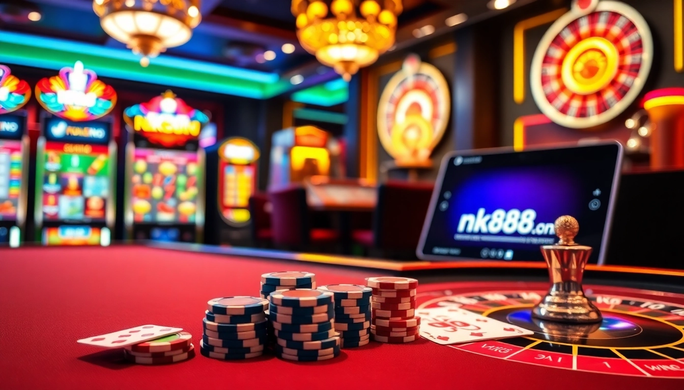 Experience thrilling gameplay and rewards at nk88.onl with vibrant casino visuals and gaming excitement.