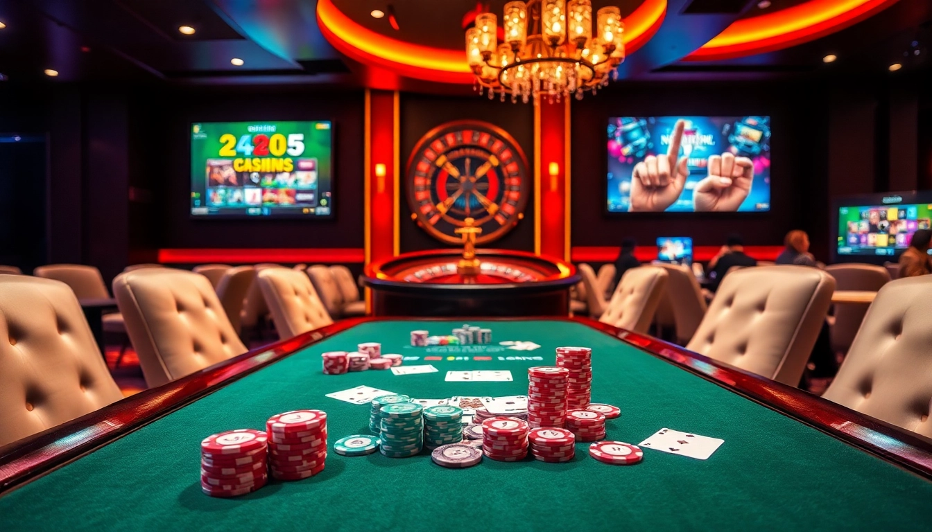 Engaging gamblers at 789club with luxurious poker and roulette games in a vibrant casino