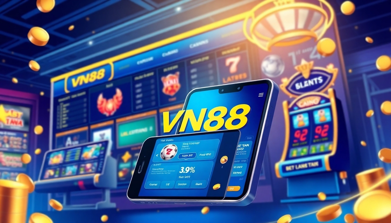 VN88 online betting platform interface showcasing sports and casino games.