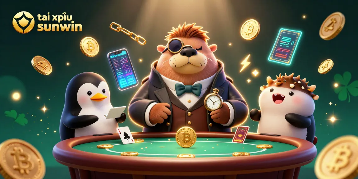 Engage in tài xỉu sunwin with fun characters at a vibrant underwater casino.