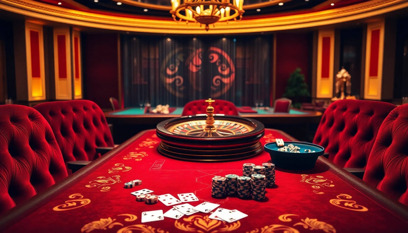 Experience the thrill of poker at https://suncity.one/ in this luxurious casino setting.