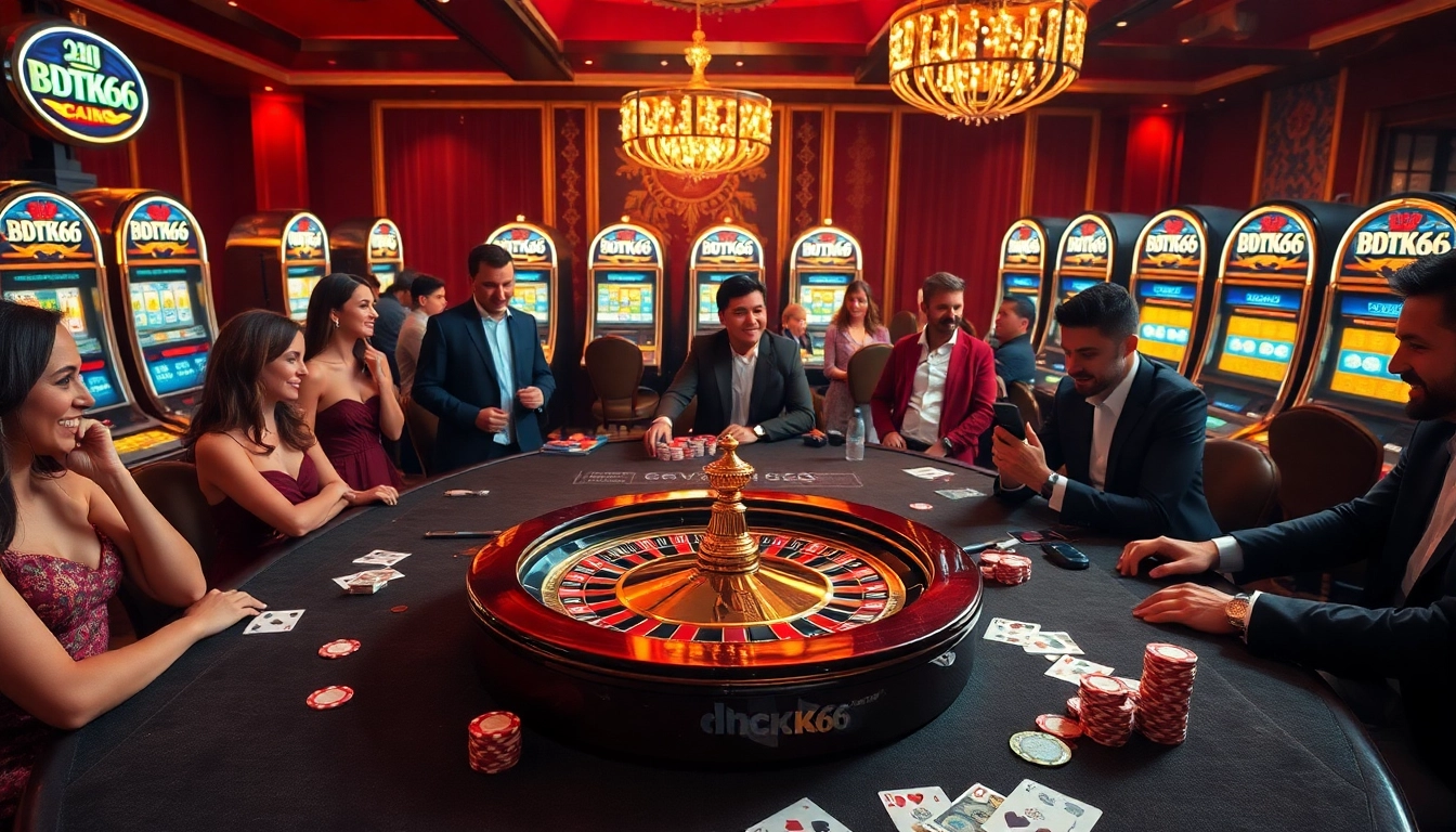 Experience high-stakes excitement at BDTK66 casino with vibrant tables and engaging gameplay.