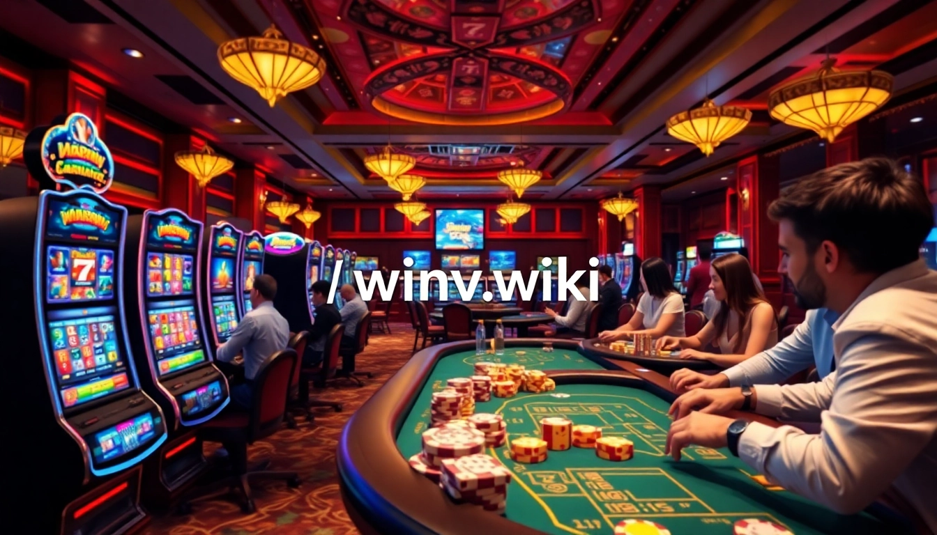 Experience thrilling gaming action at https://winvn.wiki with immersive tables and vibrant machines.