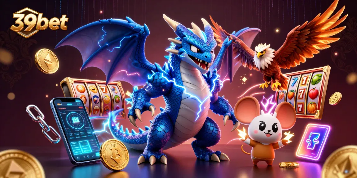 Win with 39bet and experience thrilling casino gaming with vibrant, cartoon-style elements.