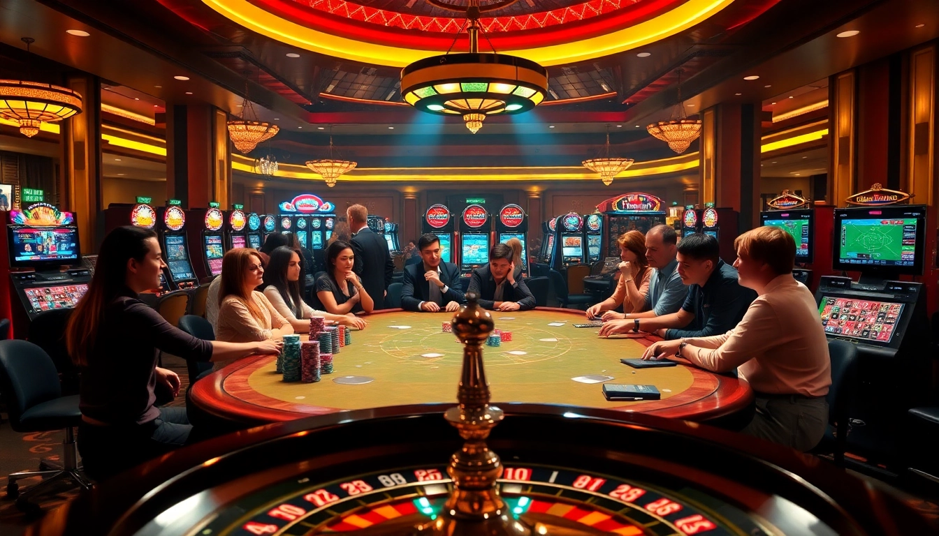 Players enjoying a luxurious poker game at https://188v.today/ with vibrant chips and modern technology.