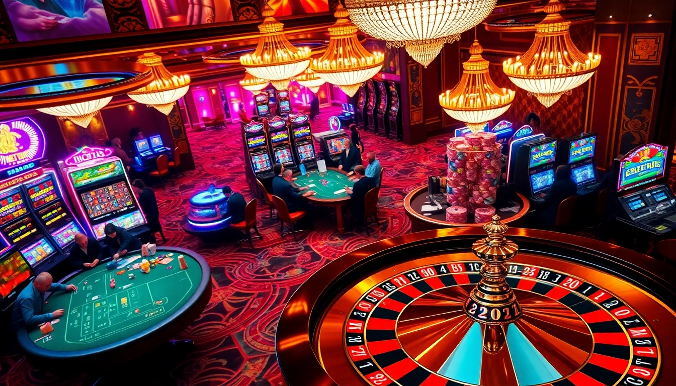 Nohu-themed casino scene featuring poker chips, roulette wheel, and electrifying gameplay.