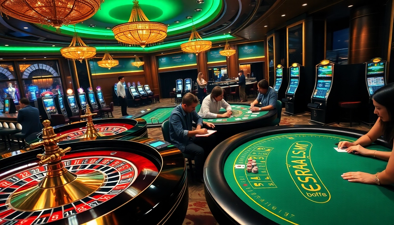 Experience the thrill of online gaming with 188BET in a vibrant casino scene.