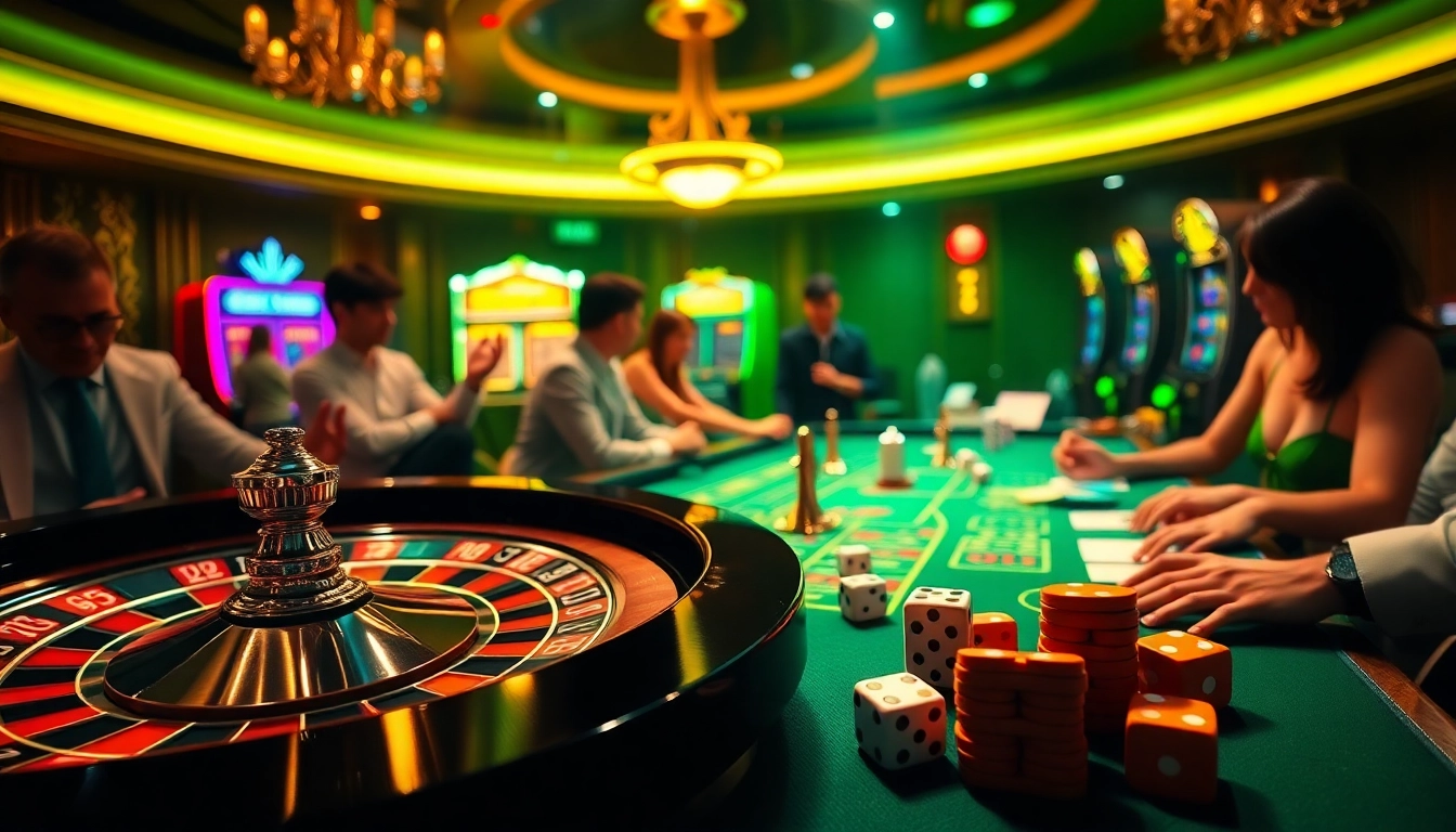 Experience the thrilling excitement of soibet ไทย with vibrant casino action featuring roulette, poker chips, and high stakes.
