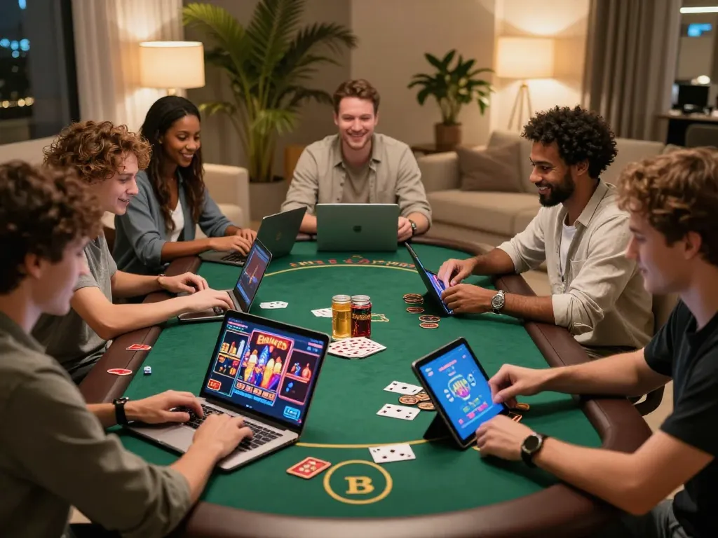Engaged players enjoying online casino games with link sc88 for a seamless gaming experience.