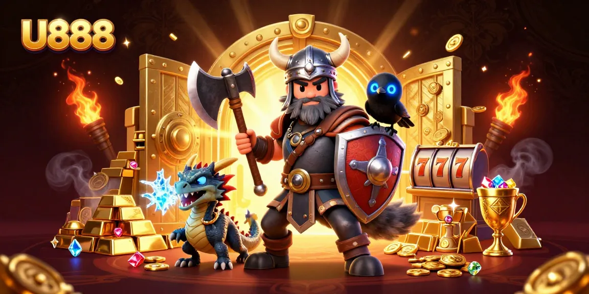 Experience the thrill of U888 with vibrant casino characters, immersive action, and dazzling treasures.