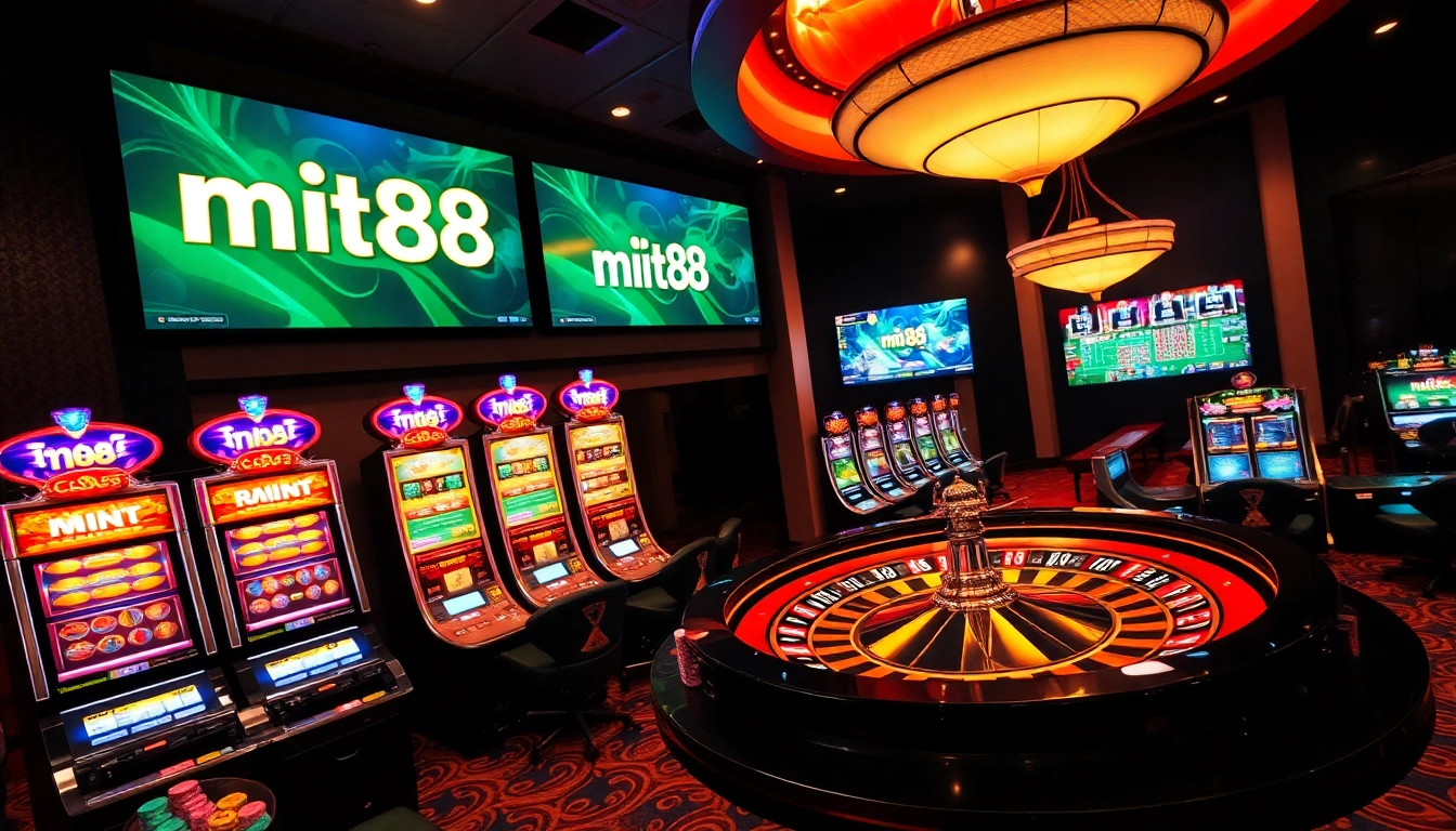 Mint88 offers thrilling gaming experiences at a luxury casino with vibrant slots and engaging tables.